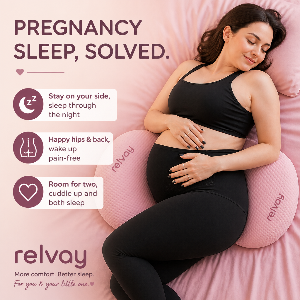 Winged Maternity Pillow with Support Roll