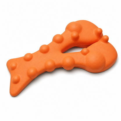 Relvay Neck Release Board — top view showing the two skull-base lobes